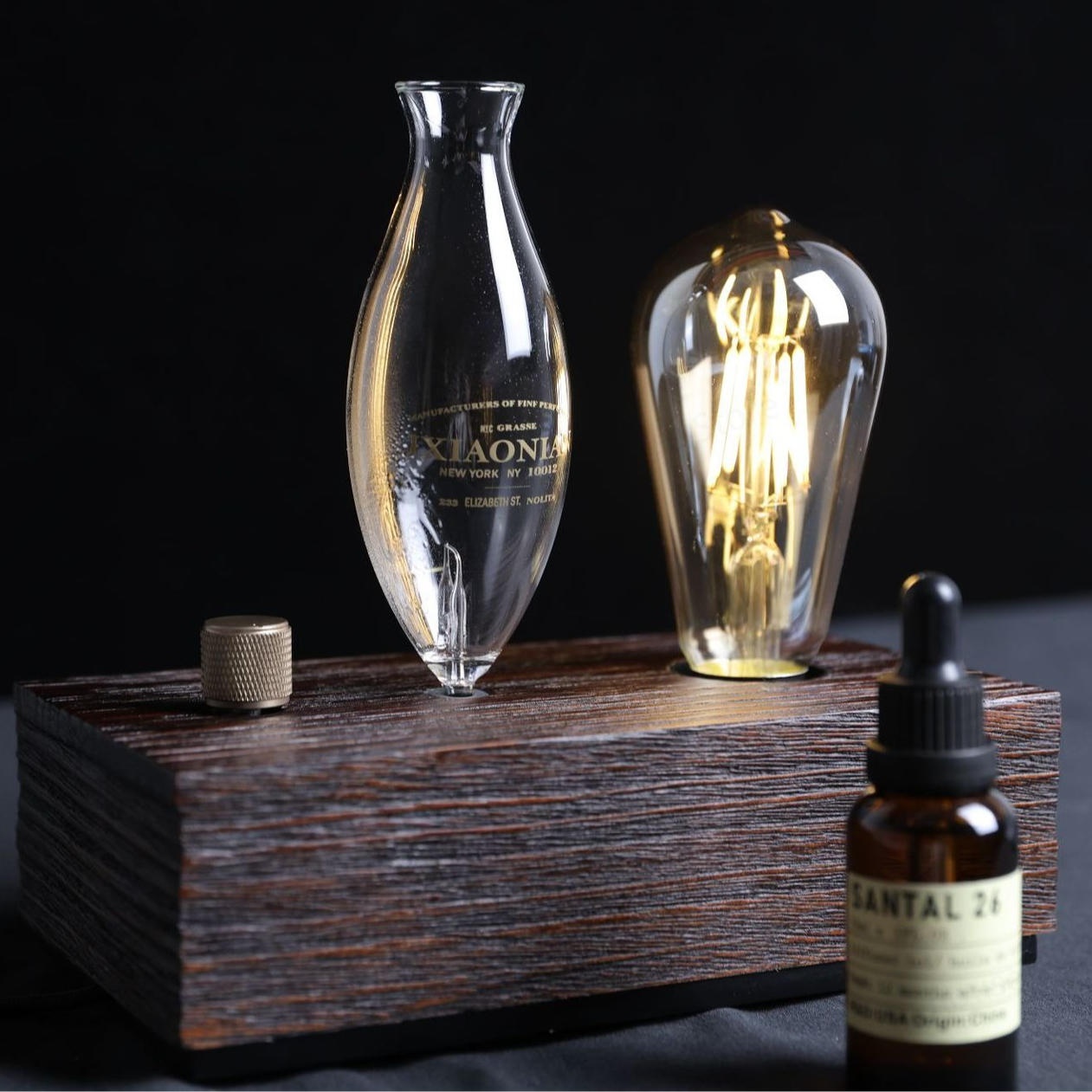 Home Fragrance Device - Advanced Niche Retro Solid Wood Glass