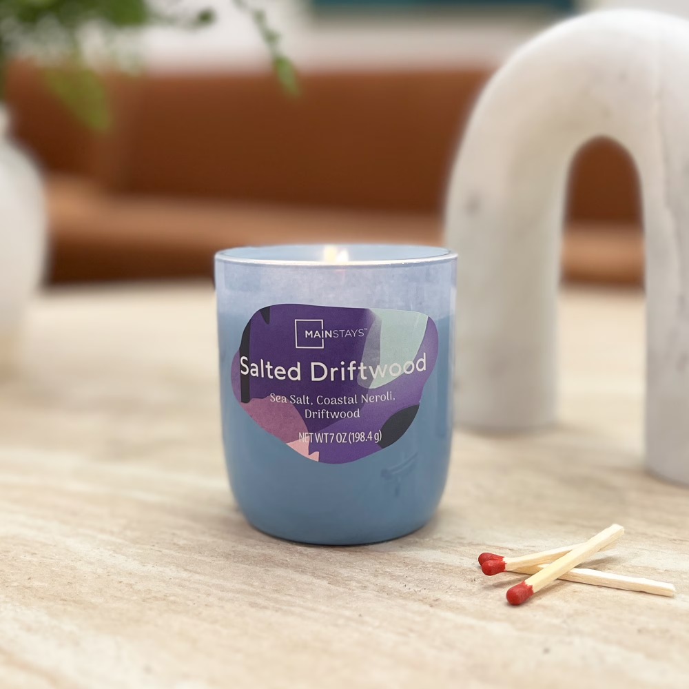 Home Fragrance Us - Scented Driftwood Aroma Glass Candle with