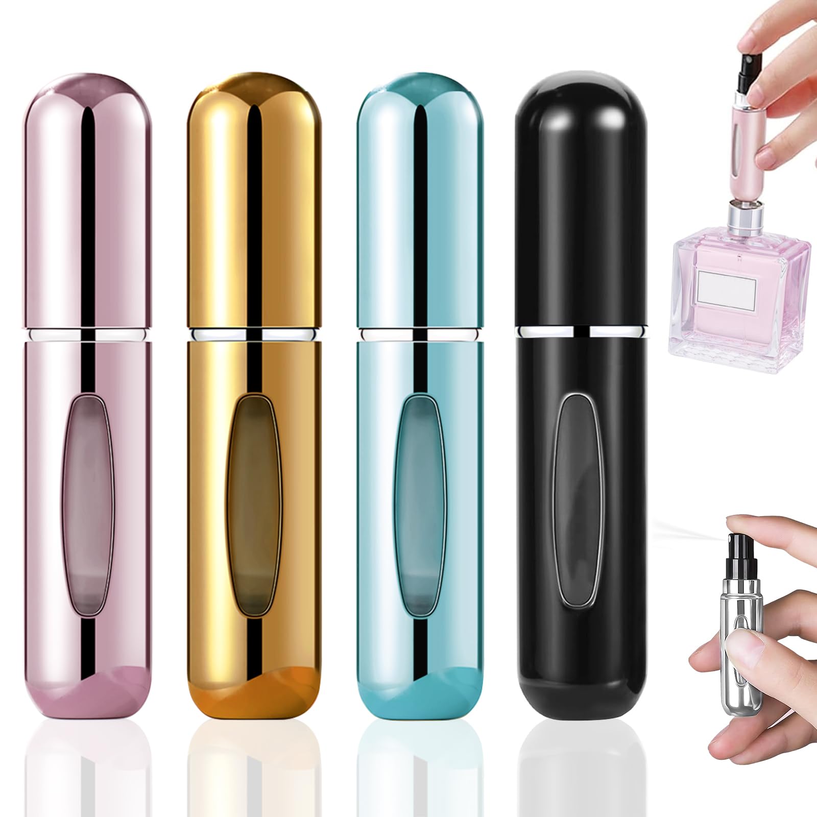 Perfume Atomizer Travel - 4Pcs Pocket Perfume Dispenser - Travel