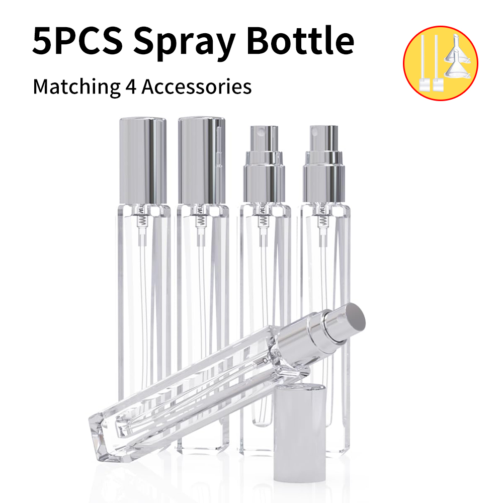 Perfume Atomizer Travel - 5-Piece Cologne Atomizer Empty, 10ML Mini