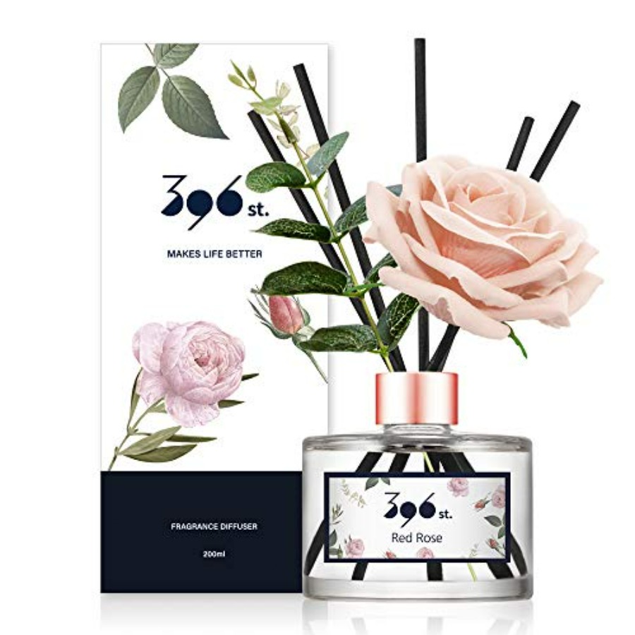 Home Fragrance Set - Rose Flower Reed Diffuser,,200ml 6.7oz /