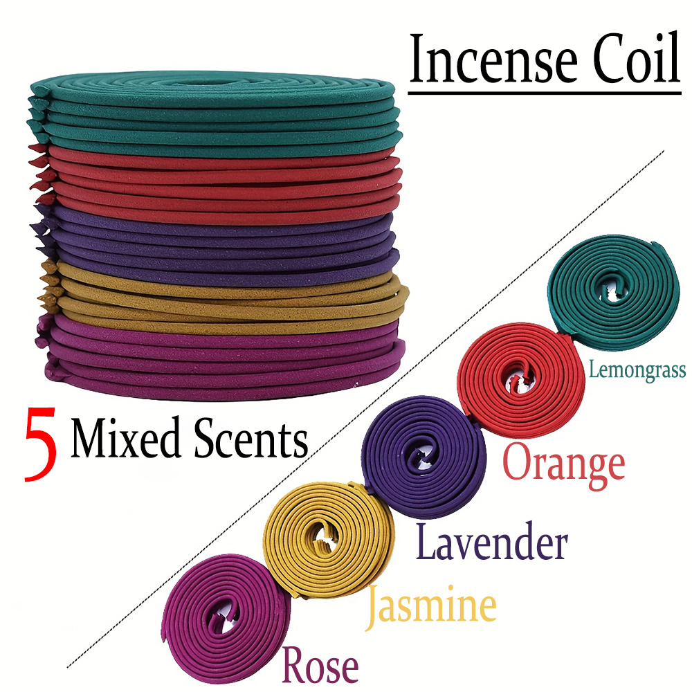 Home Fragrance Set - High-Quality Classic Spiral Incense Mixed Set,