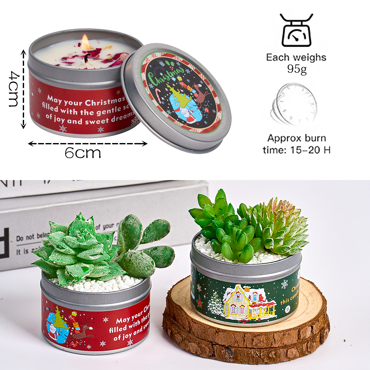 Christmas Scented Candle Set G - Soy Wax Flake 评论和价格