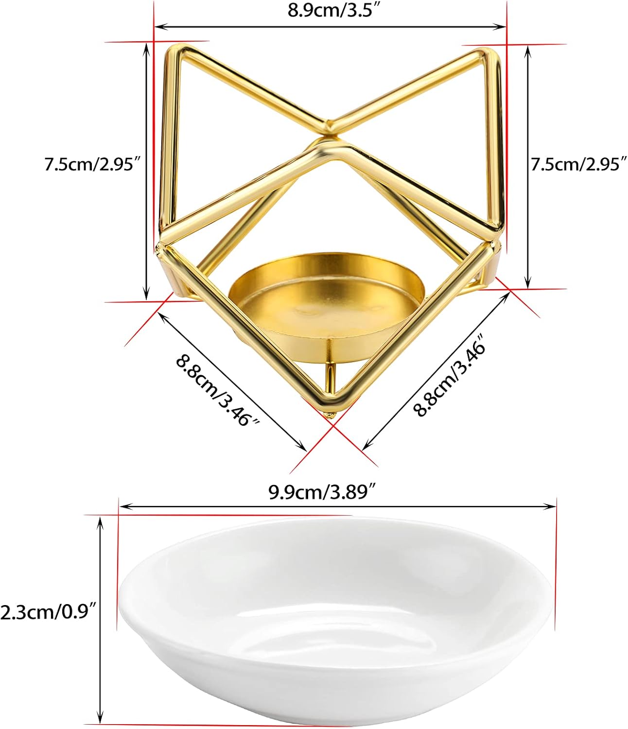 Euro Metal Oil Burner Wax Warm - Home Fragrance Aromatherapy 评论和价格