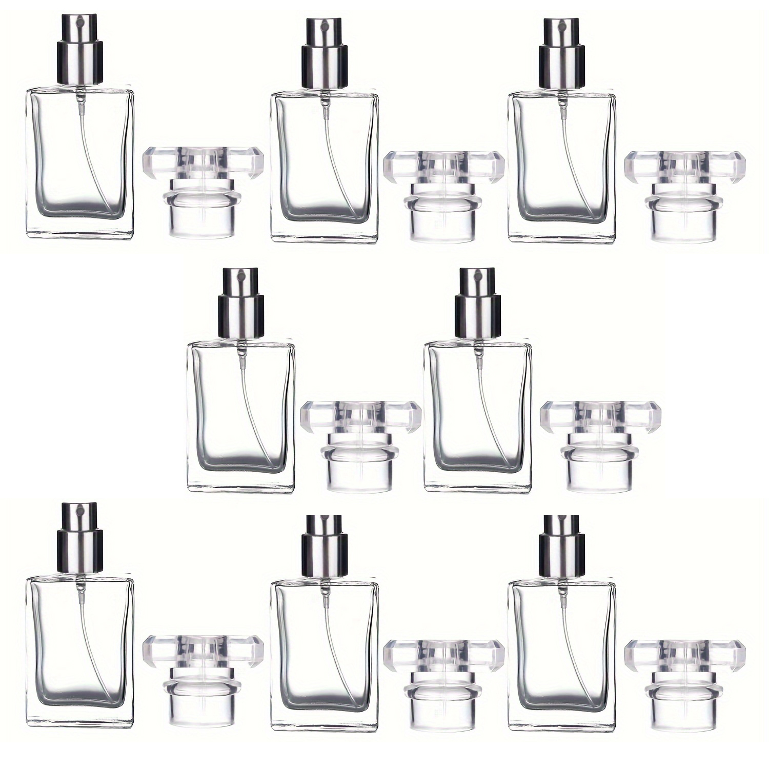 8pcs 30ml Glass Perfume Bottle - Perfume Atomizer Travel 评论和价格