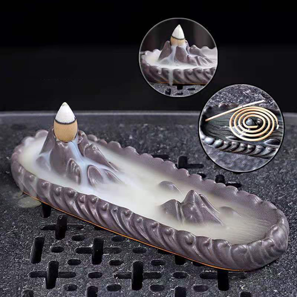 Backflow Incense Burner Censer - Home Fragrance Incense 评论和价格