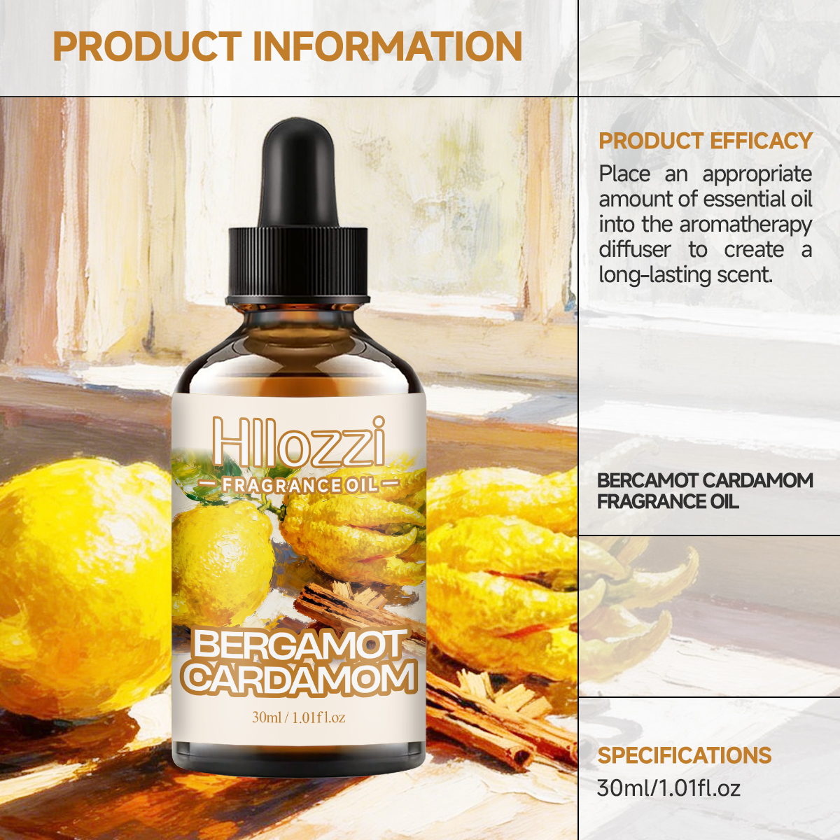 BERGAMOT CARDAMOM FRAGRANCE OI - Home Fragrance Co 评论和价格