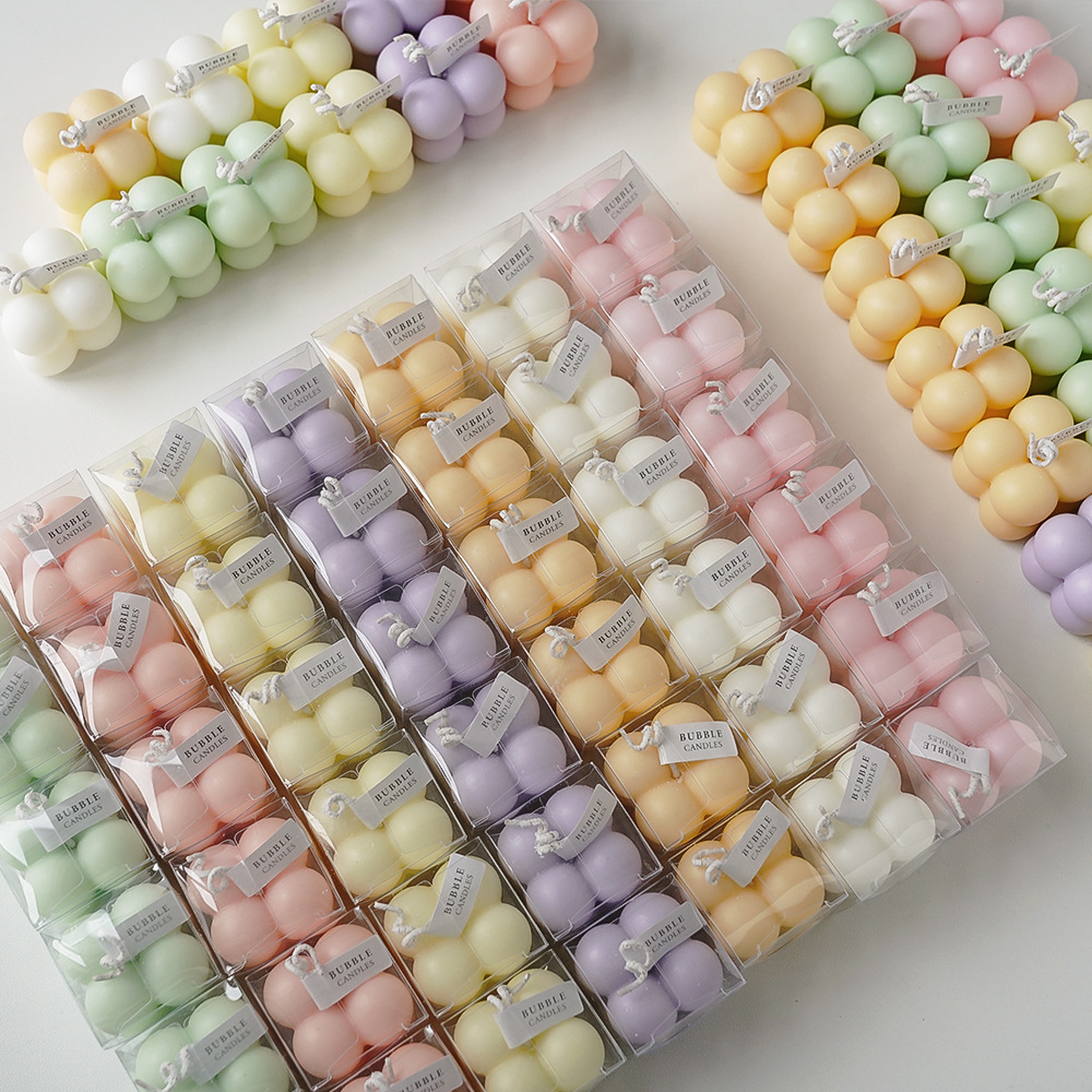 Little Bubble Cube Candle Hand - Soy Wax Flake 评论和价格
