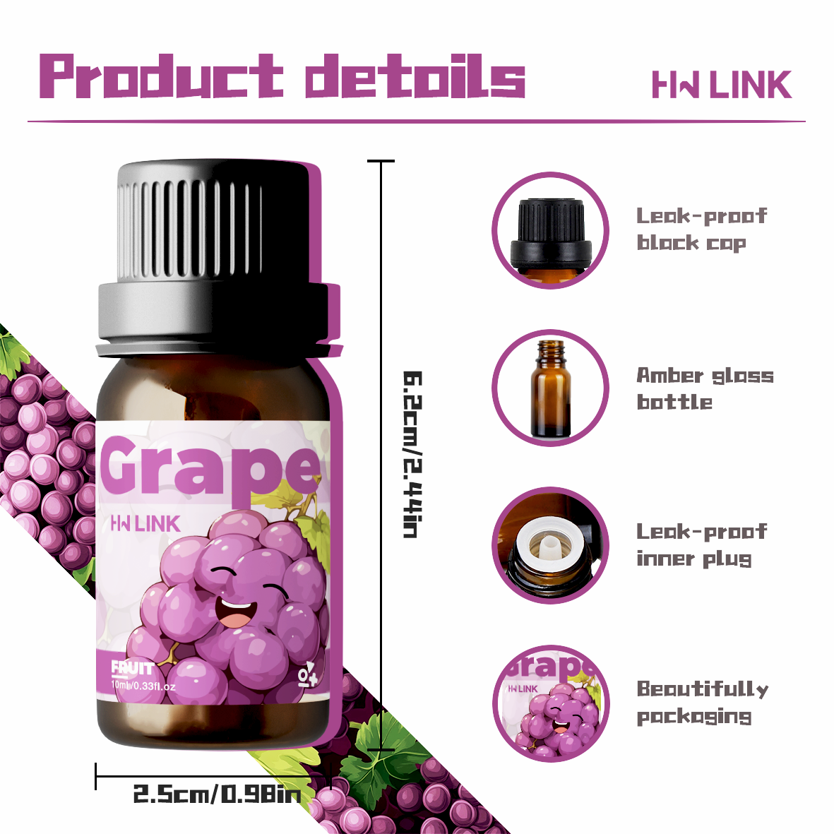 Grape Essential Oil 10ml Perfu - Home Fragrance Essential Oils 评论和价格