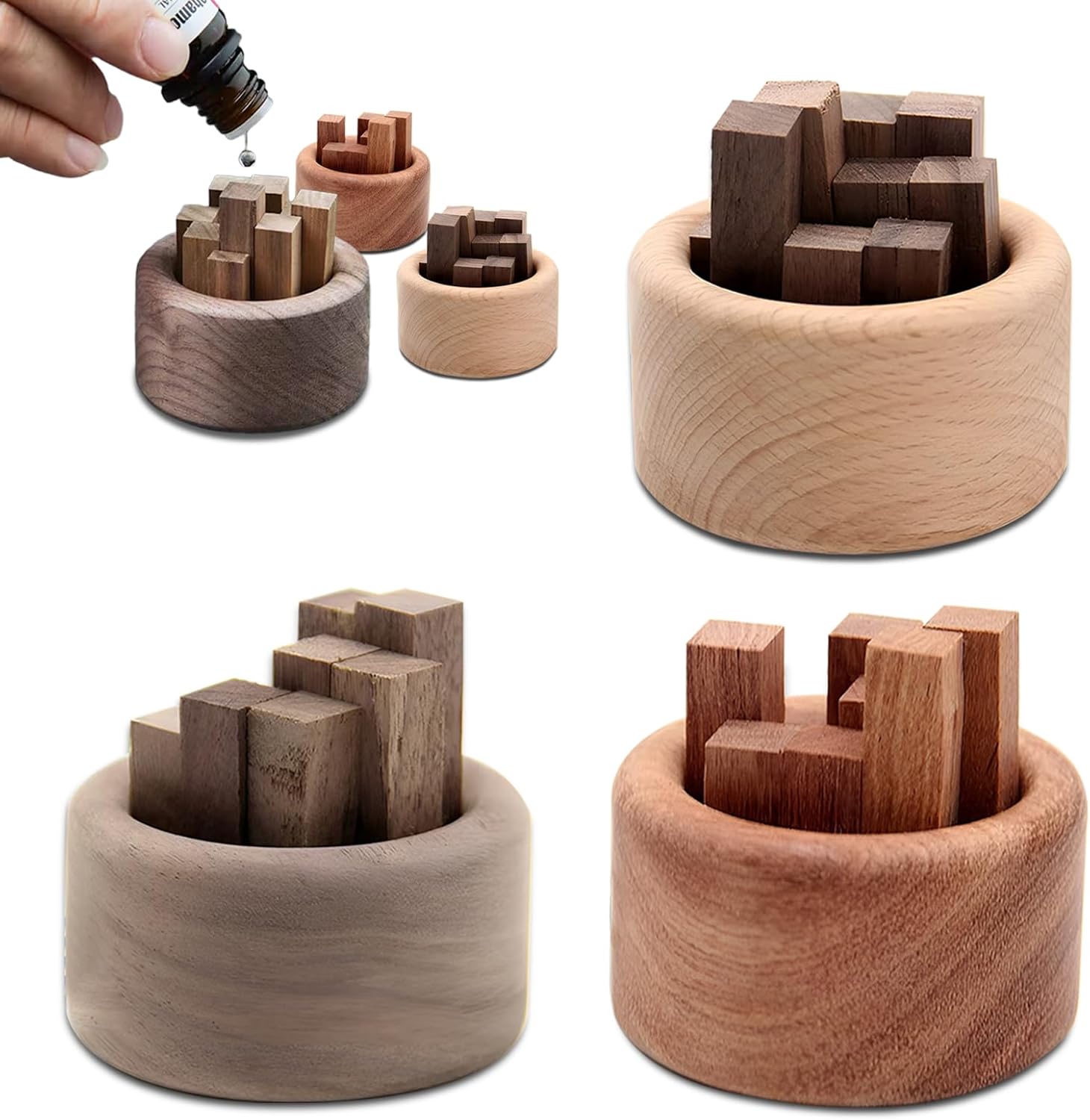 1/3pcs wooden essential oil di - Home Fragrance Set 评论和价格