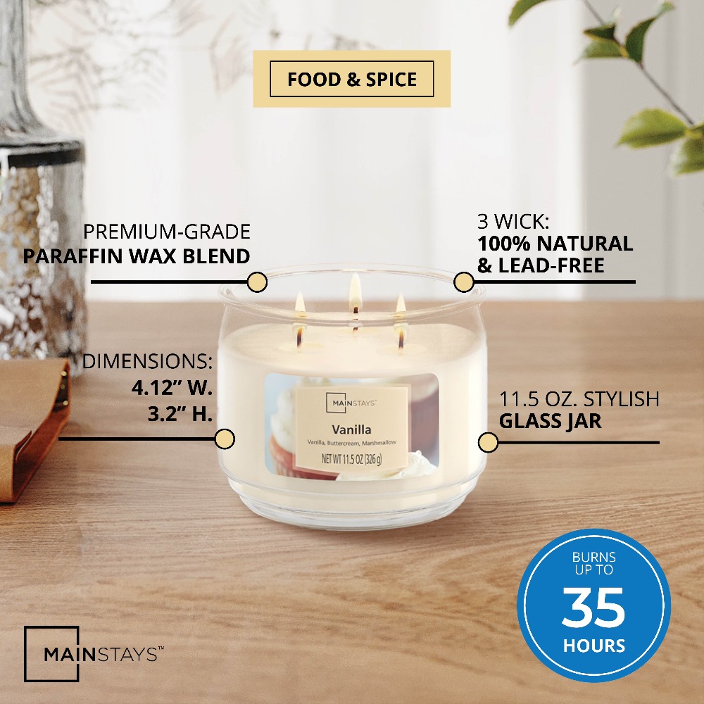 Vanilla Scented Glass Jar Cand - Home Fragrance Aromatherapy 评论和价格
