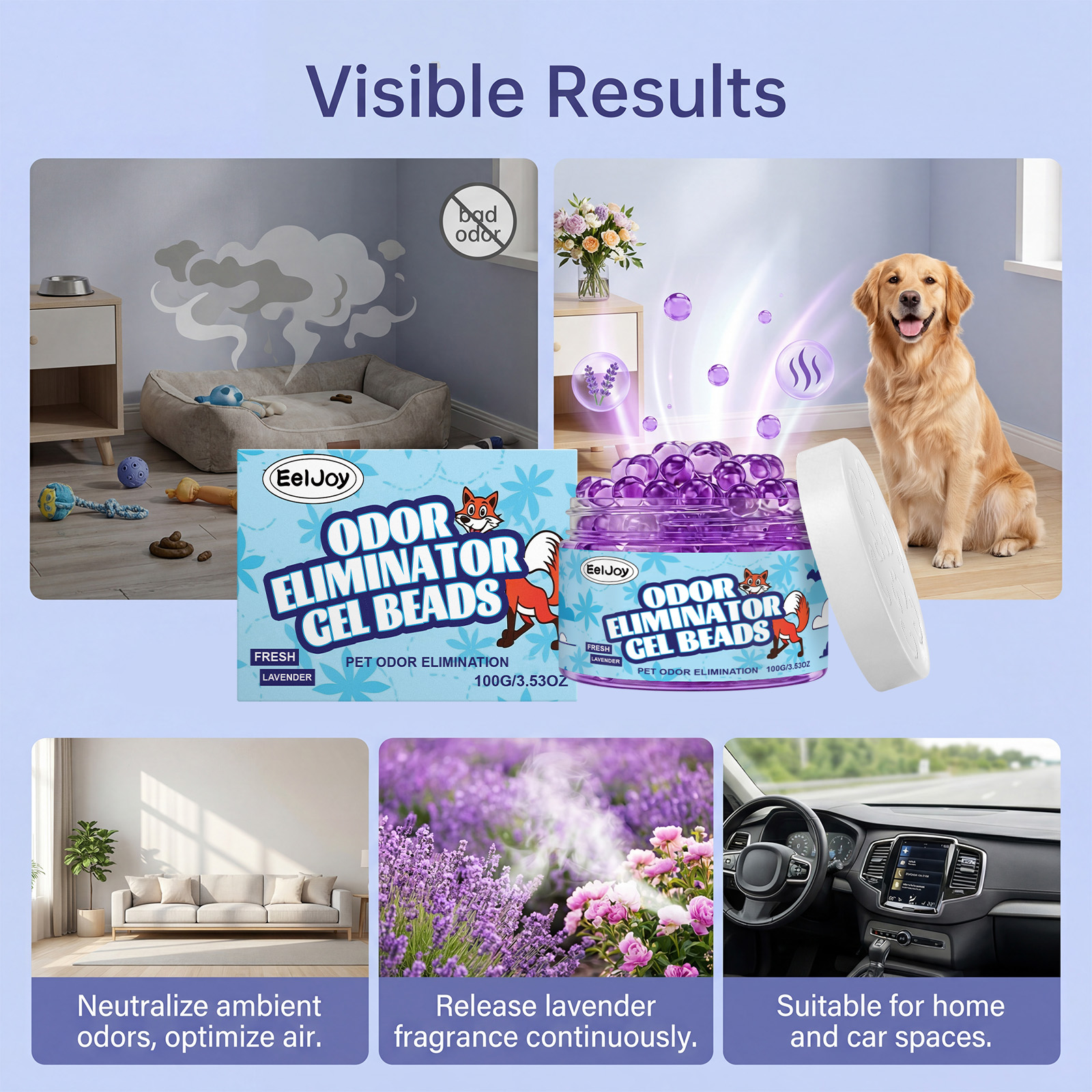 Pet Odor Eliminator Gel Beads  - Home Fragrance Gel 评论和价格