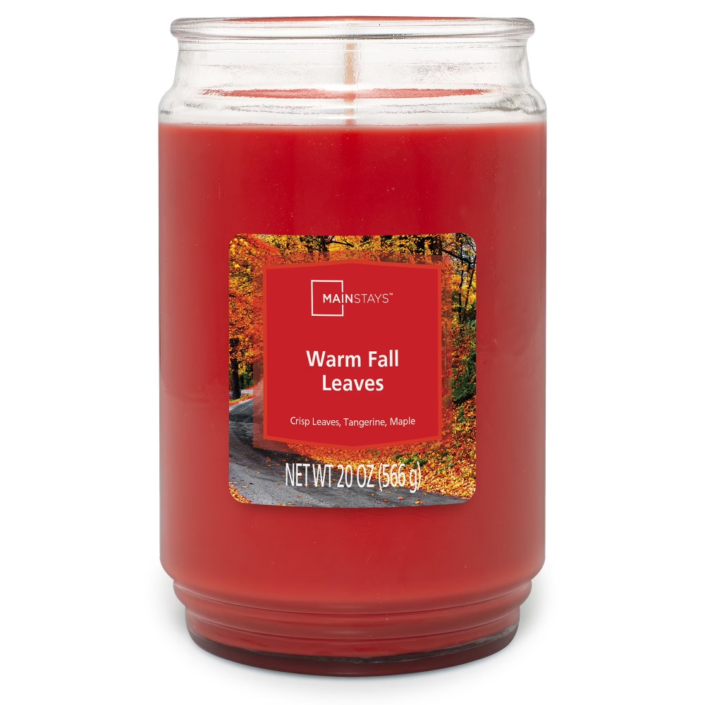 Warm Fall Leaves Scented Candl - Home Fragrance Large 评论和价格