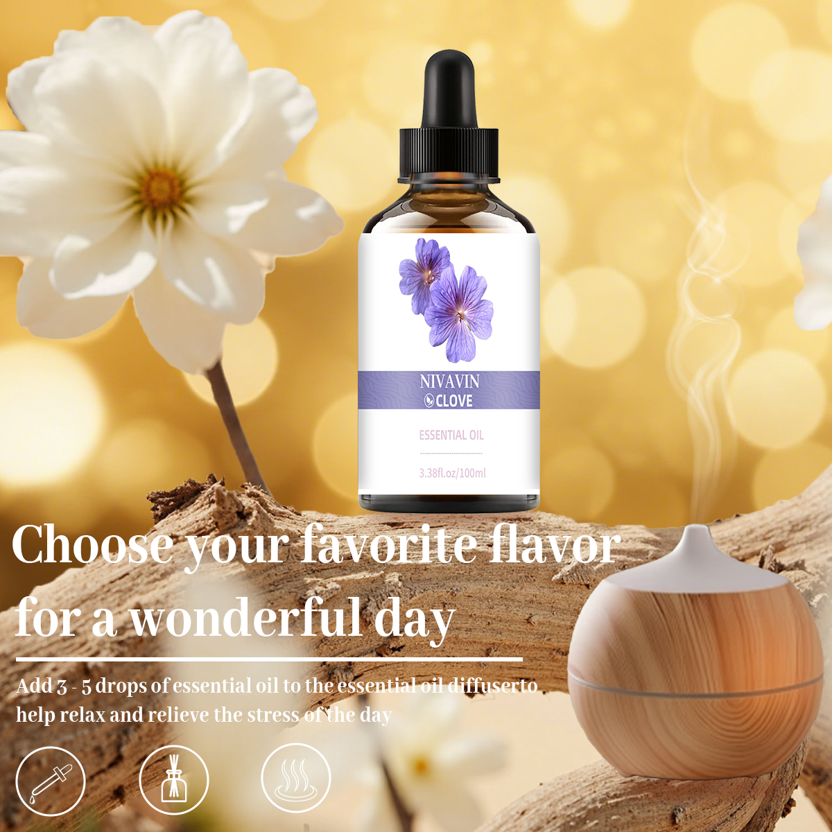NIVAVIN 30ml/60ml/00ml Clove e - Home Fragrance Co 评论和价格