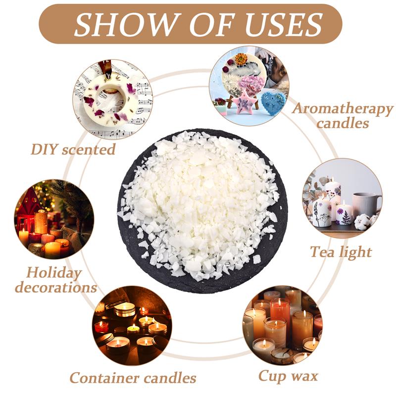 50-1000g Natural Pure Soy Wax  - Soy Wax Flake 评论和价格