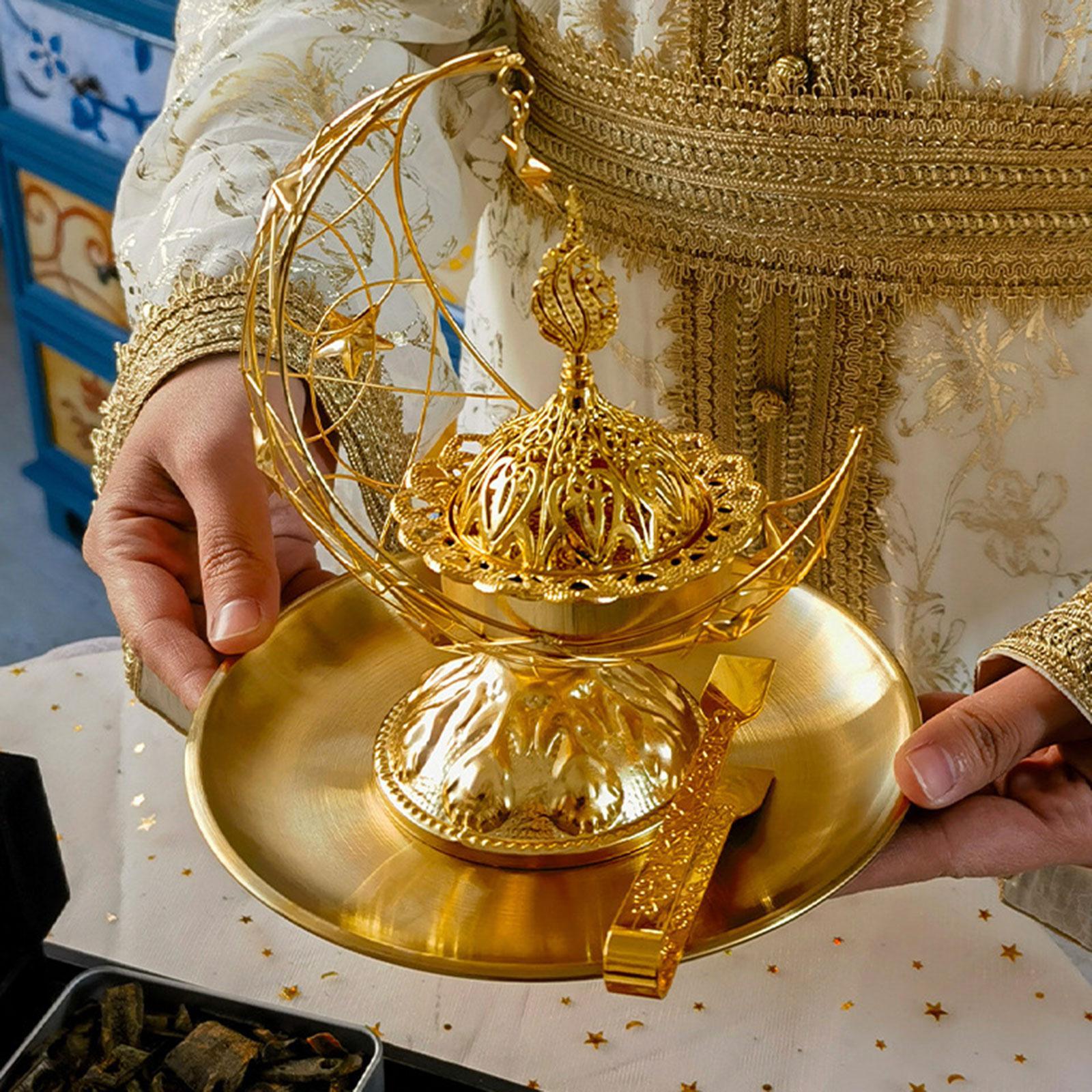 Golden Incense Burner Set with - Home Fragrance Set 评论和价格