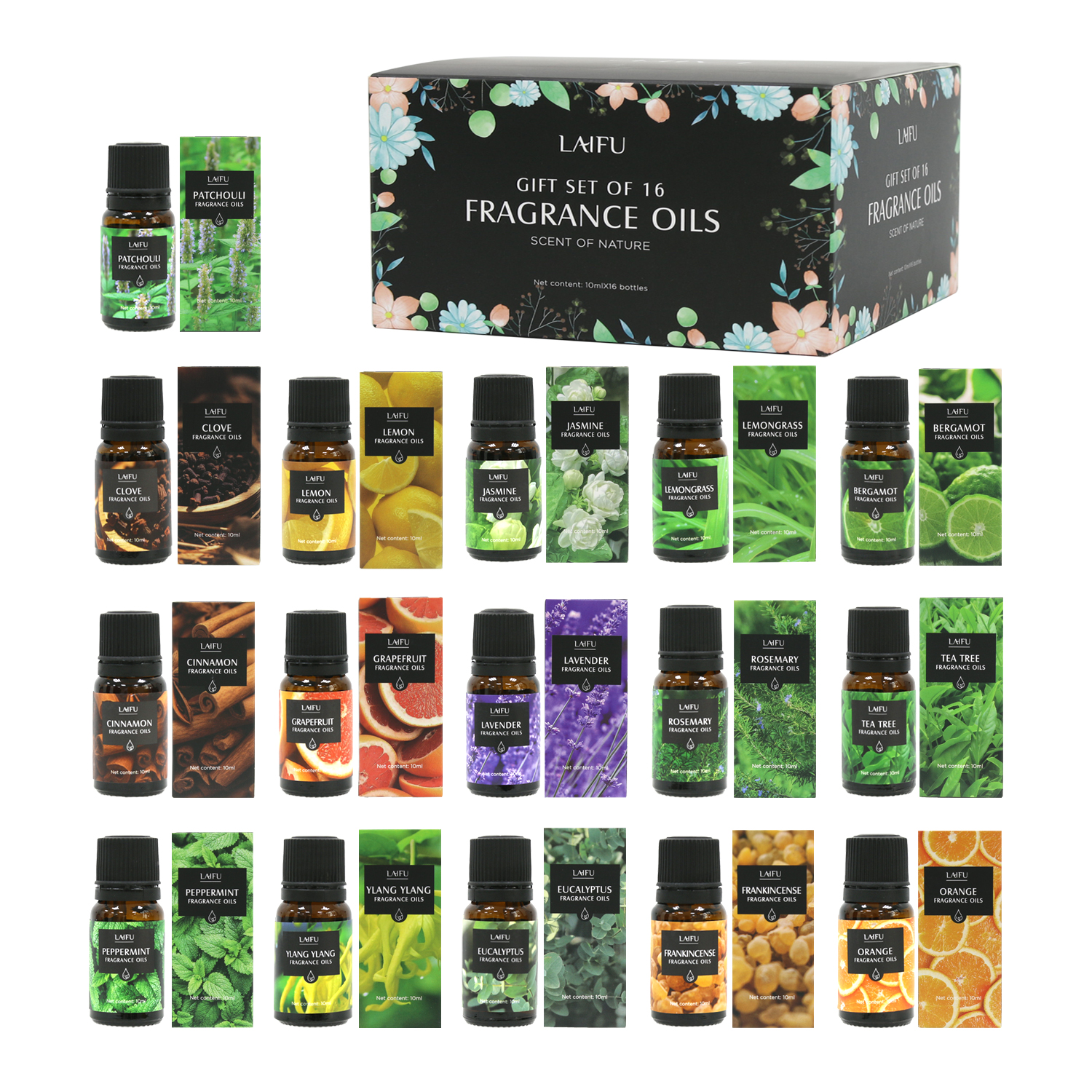16x10ml Essential Oils Set for - Home Fragrance Set 评论和价格