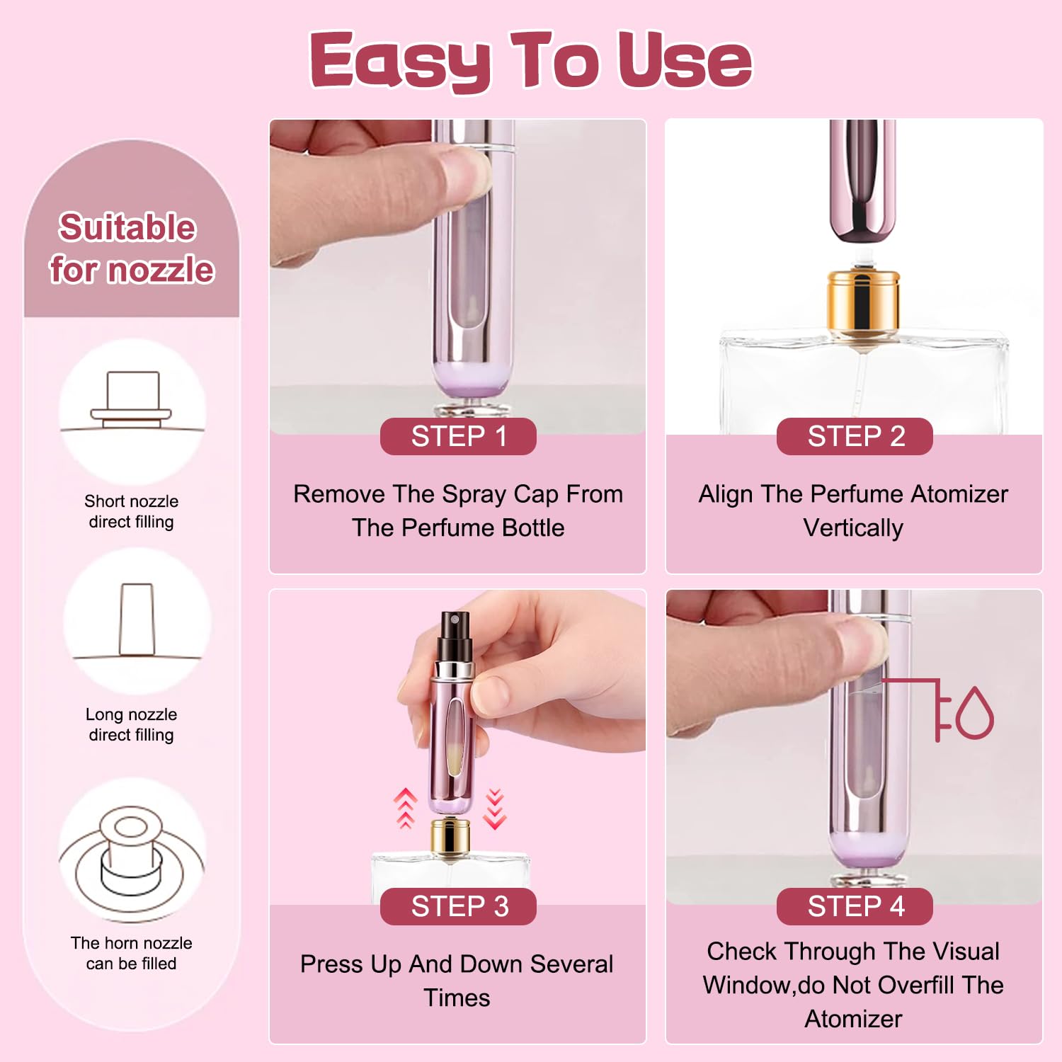 4Pcs Pocket Perfume Dispenser  - Perfume Atomizer Travel 评论和价格