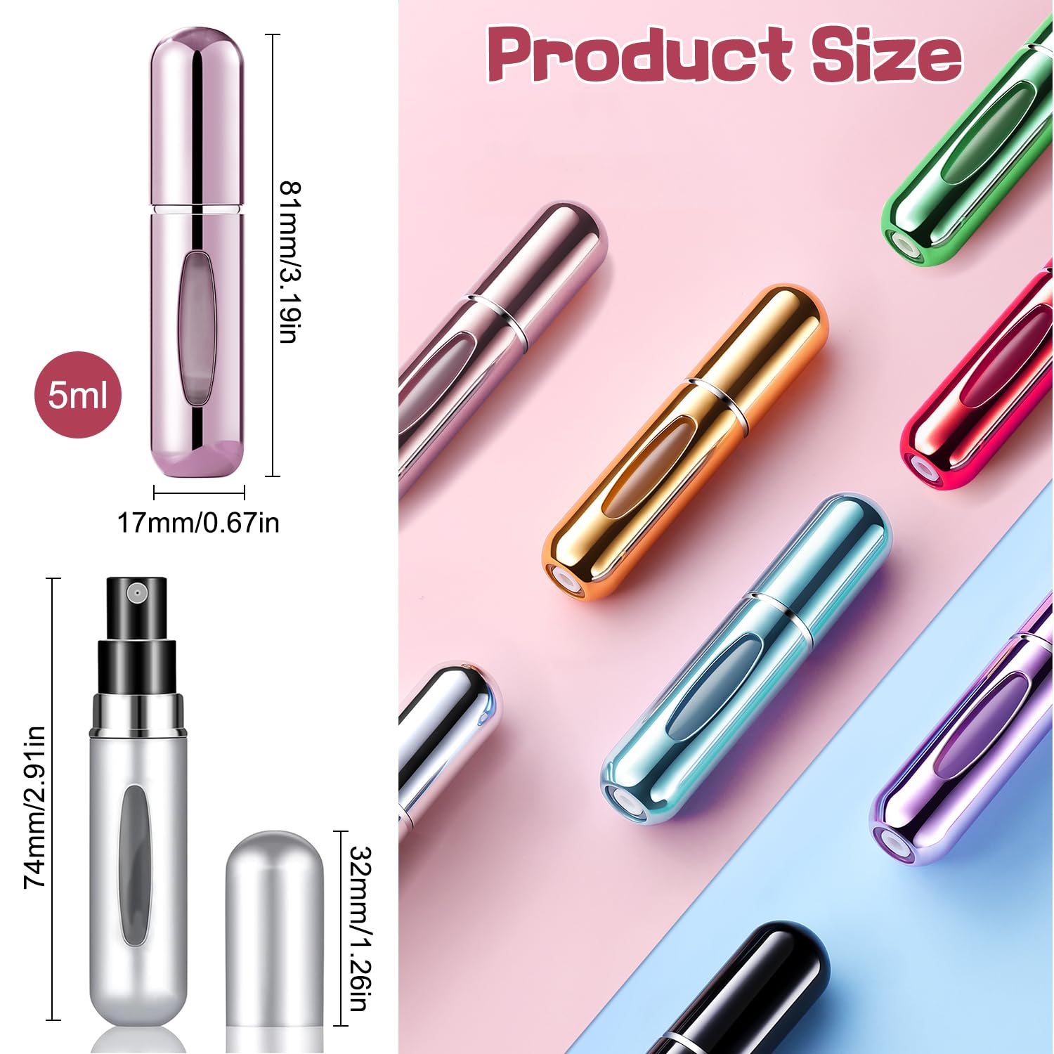 4Pcs Pocket Perfume Dispenser  - Perfume Atomizer Travel 评论和价格