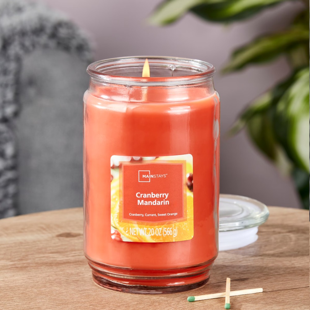 Cranberry Mandarin Scented Can - Home Fragrance Large 评论和价格
