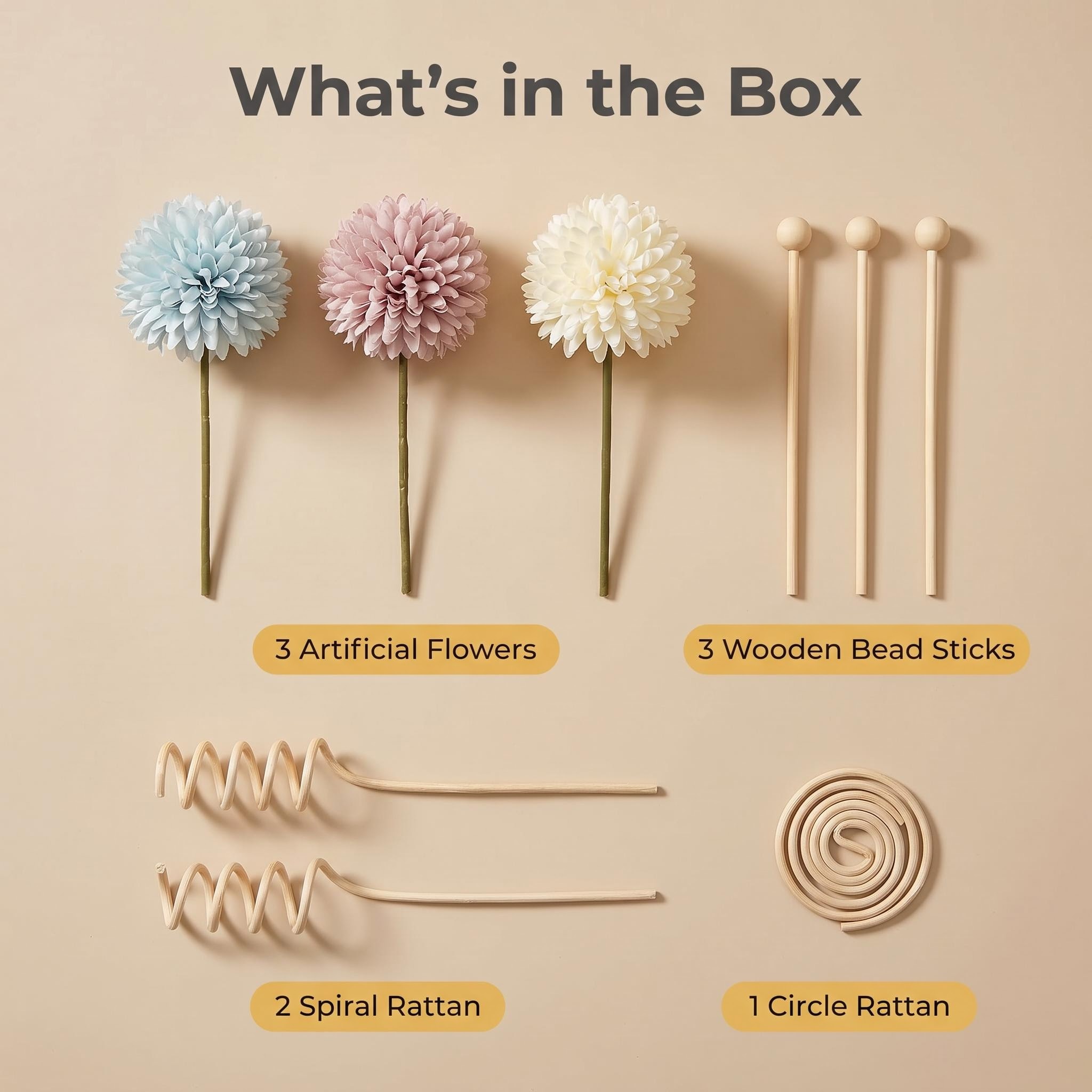 diy diffuser sticks set, artif - Home Fragrance Set 评论和价格