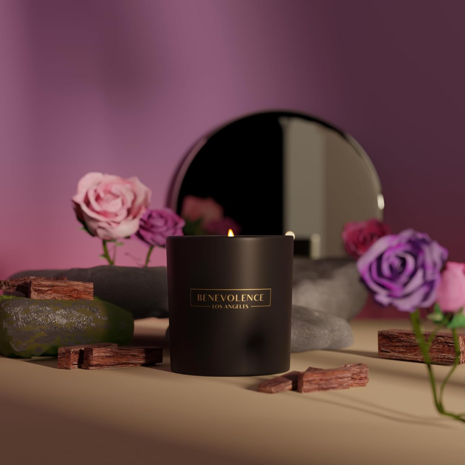 Clearance Candle Rose & Sandal - Home Fragrance Aromatherapy 评论和价格