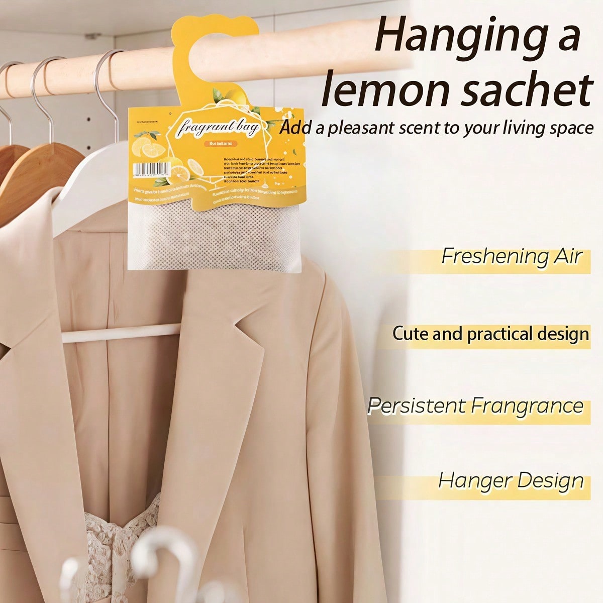 Hanging Lemon Scented Sachets, - Home Fragrance Aromatherapy 评论和价格