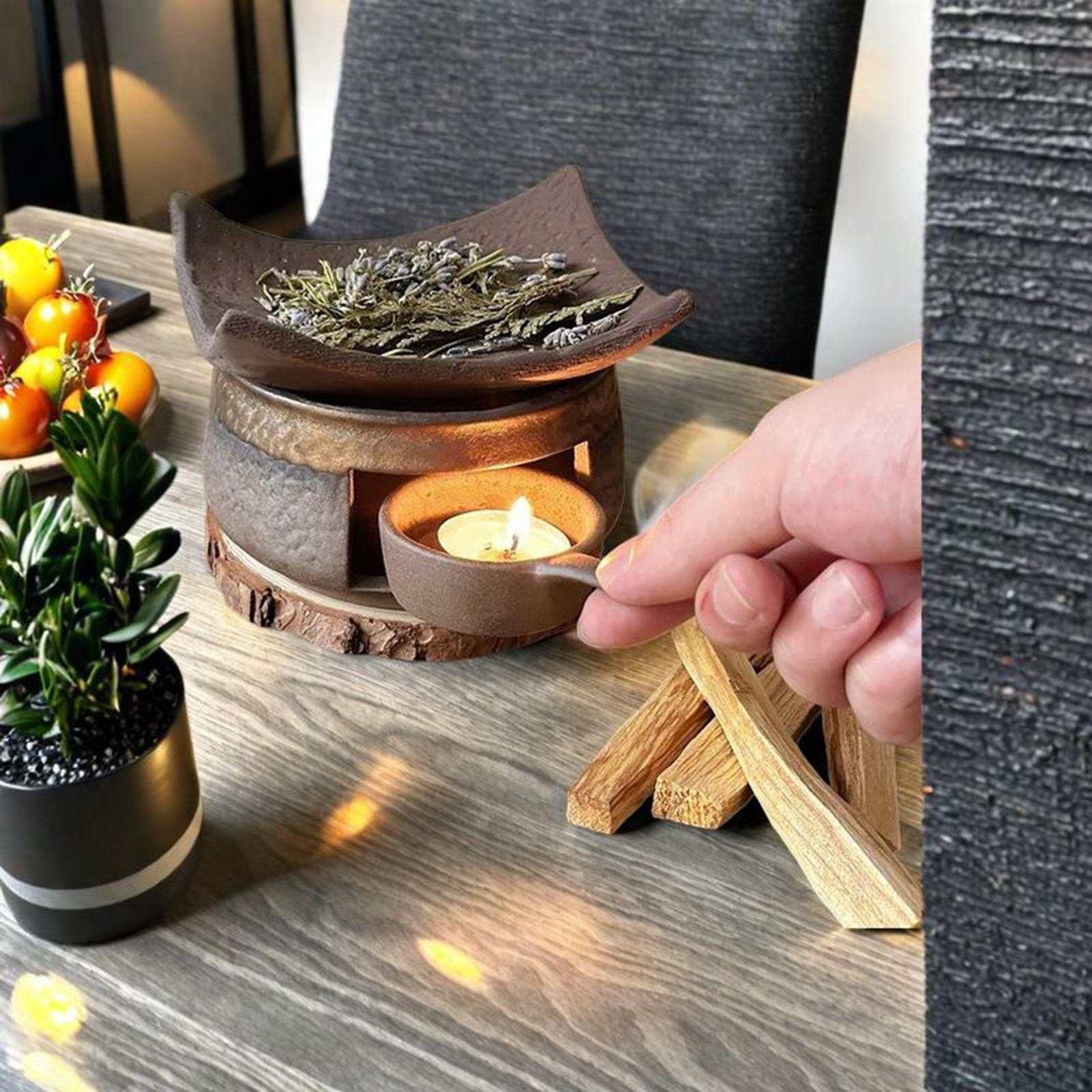 Aromatherapy Stove Ceramic Saf - Home Fragrance Oil Burner 评论和价格