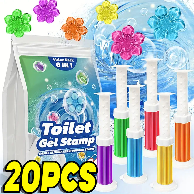 1/20pcs Flower Toilet Cleaner  - Home Fragrance Gel 评论和价格