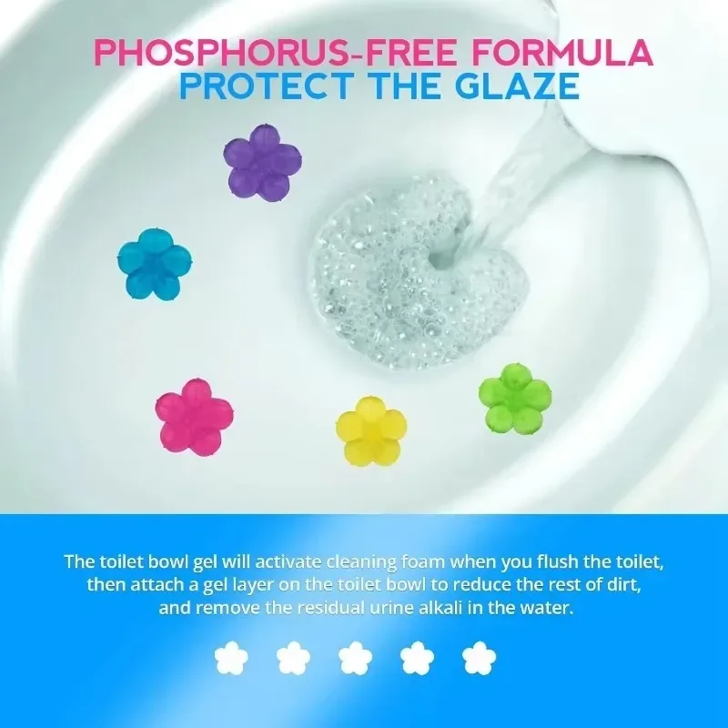 1/20pcs Flower Toilet Cleaner  - Home Fragrance Gel 评论和价格