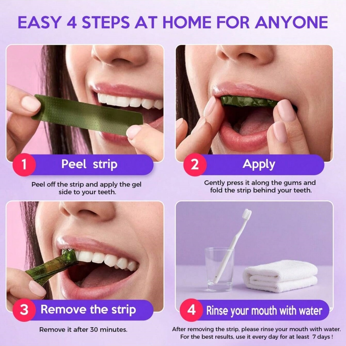 Deluxe Whitening Teeth Sticker - Home Fragrance Gel 评论和价格