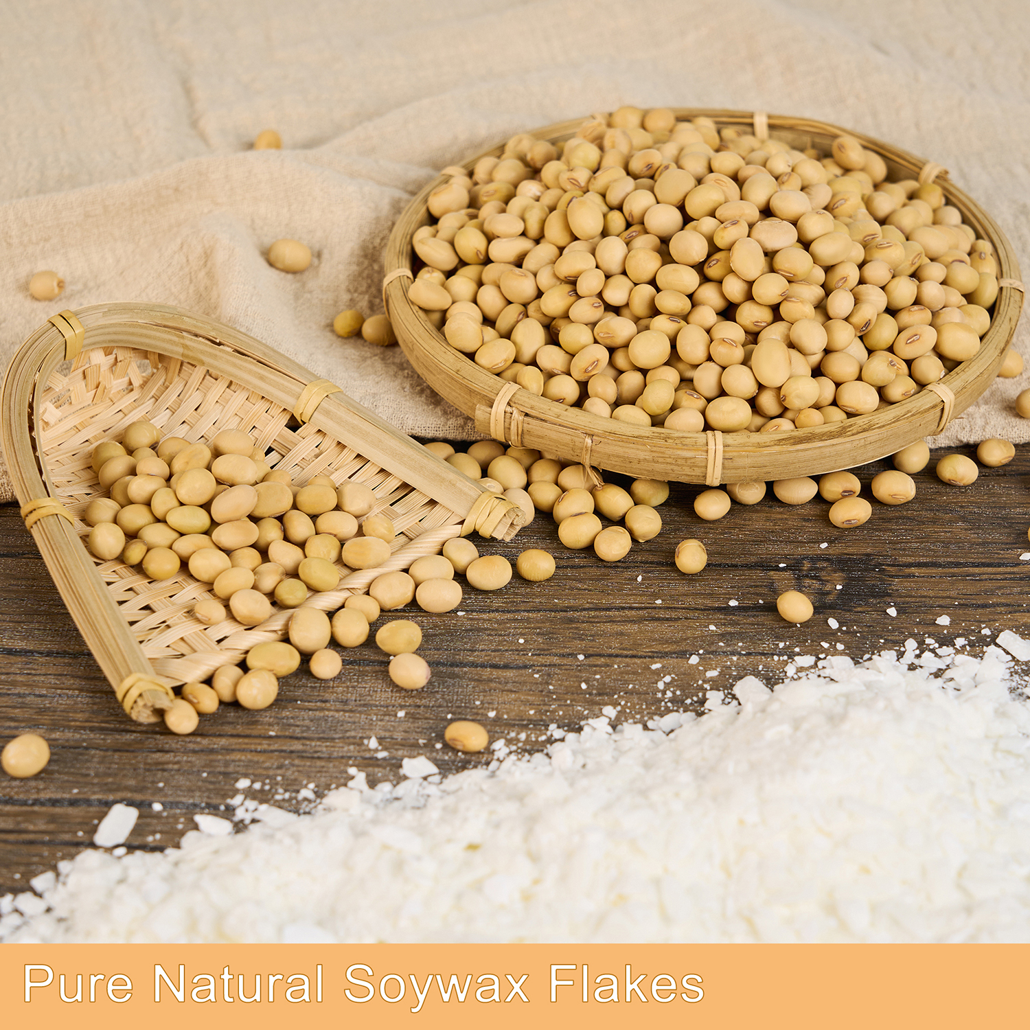 50g-1000g 100% Natural Soy Wax - Soy Wax Flake 评论和价格