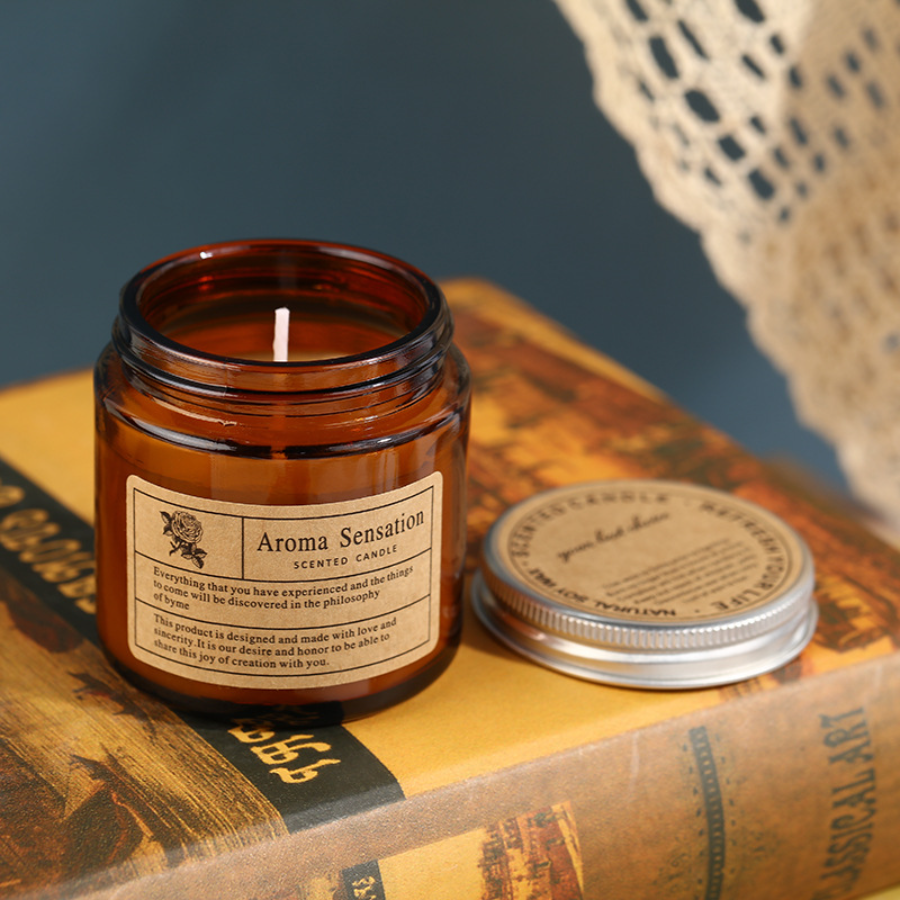 1pc Brown Glass Cup Aromathera - Soy Wax Flake 评论和价格