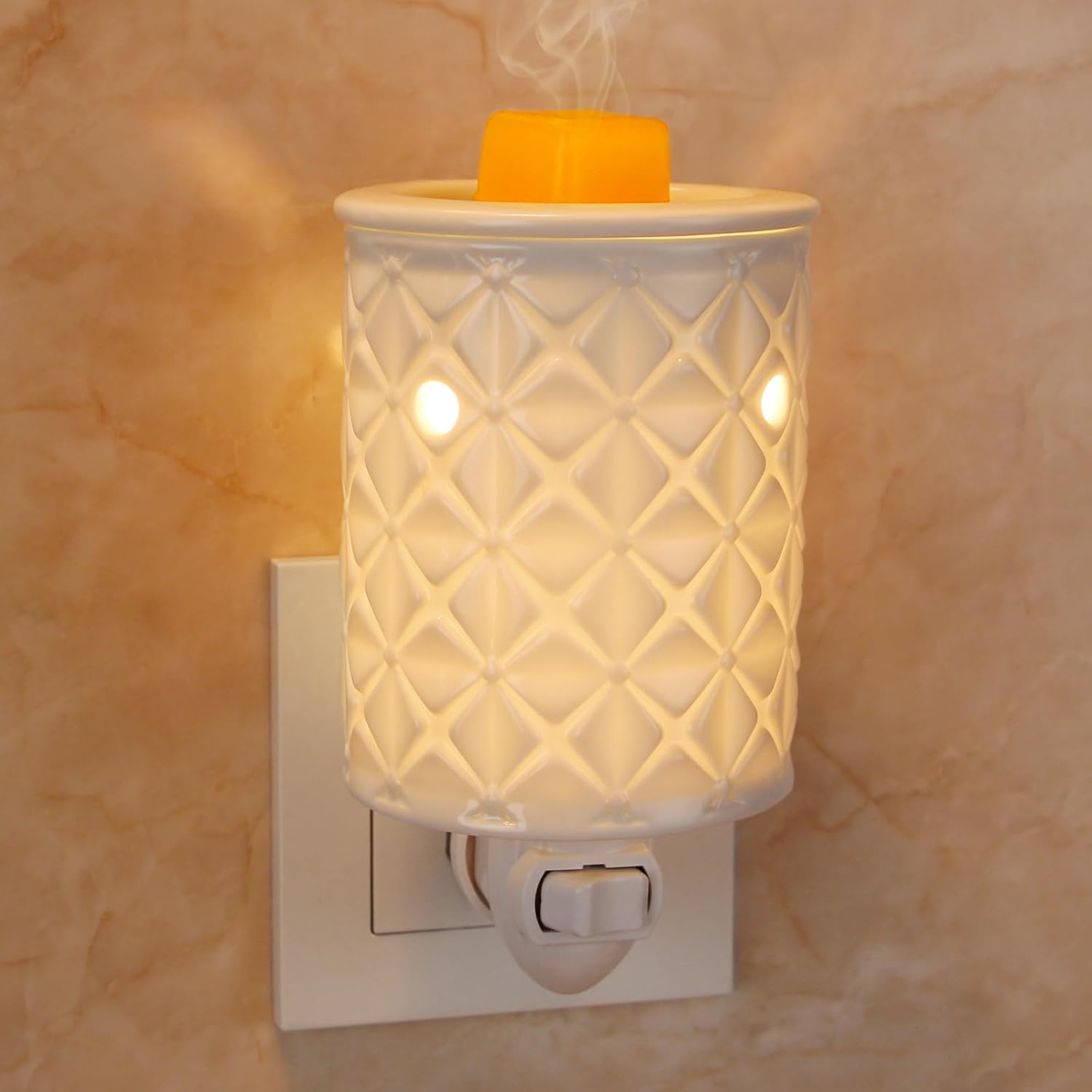 Plug in Wax Melt Warmer, Ceram - Home Fragrance Oil Burner 评论和价格