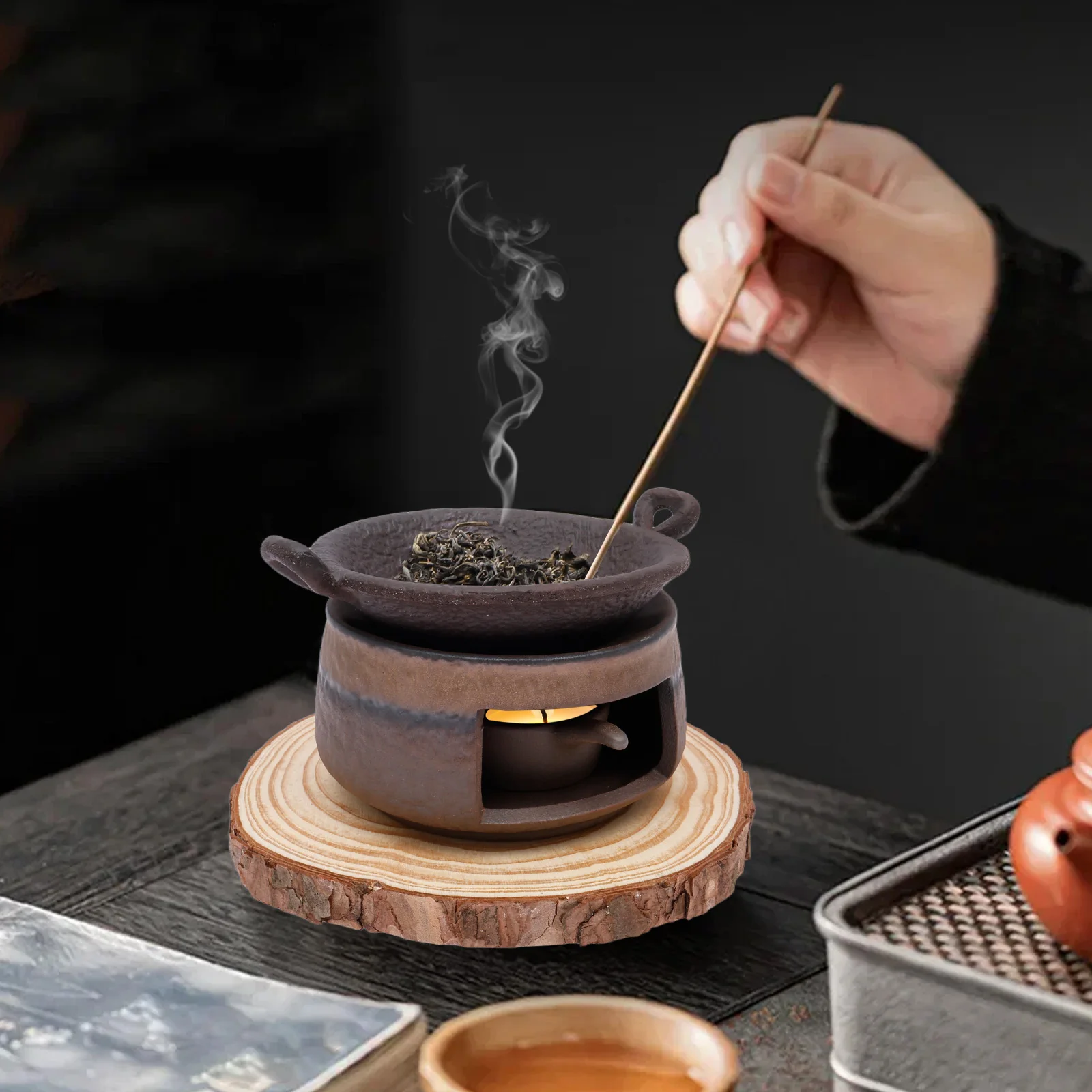 Ceramic Aromatherapy Stove Ess - Home Fragrance Set 评论和价格