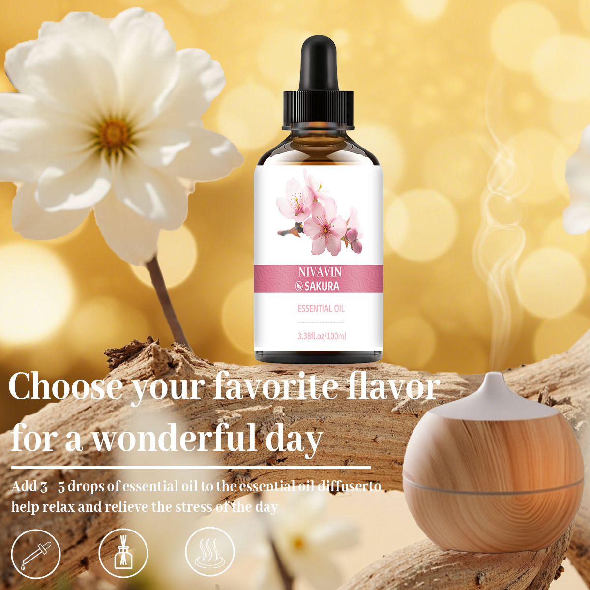 NIVAVIN 30ml/60ml/100ml Cherry - Home Fragrance Co 评论和价格