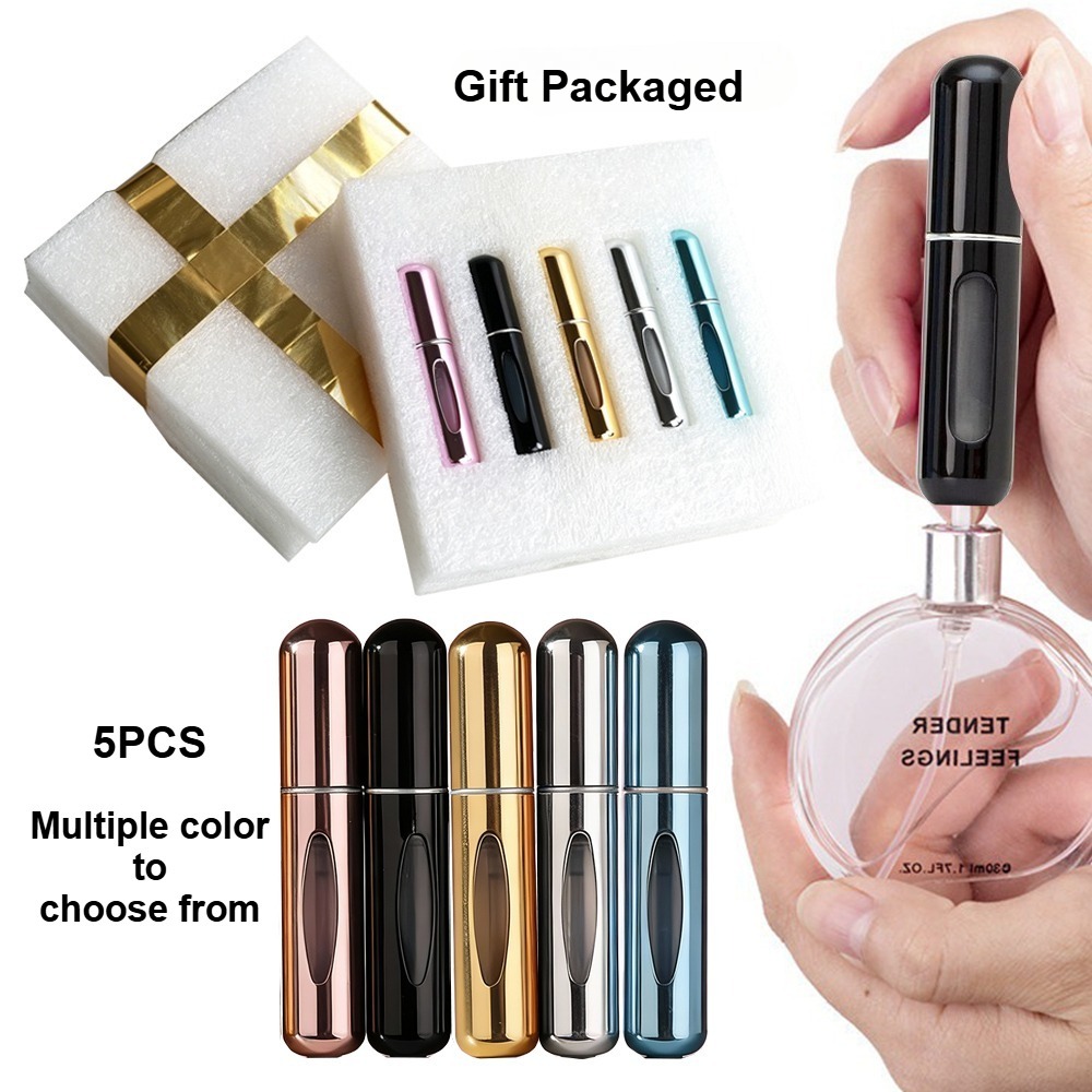 5Pcs Gift Packaged 5ml Refilla - Perfume Atomizer Travel 评论和价格