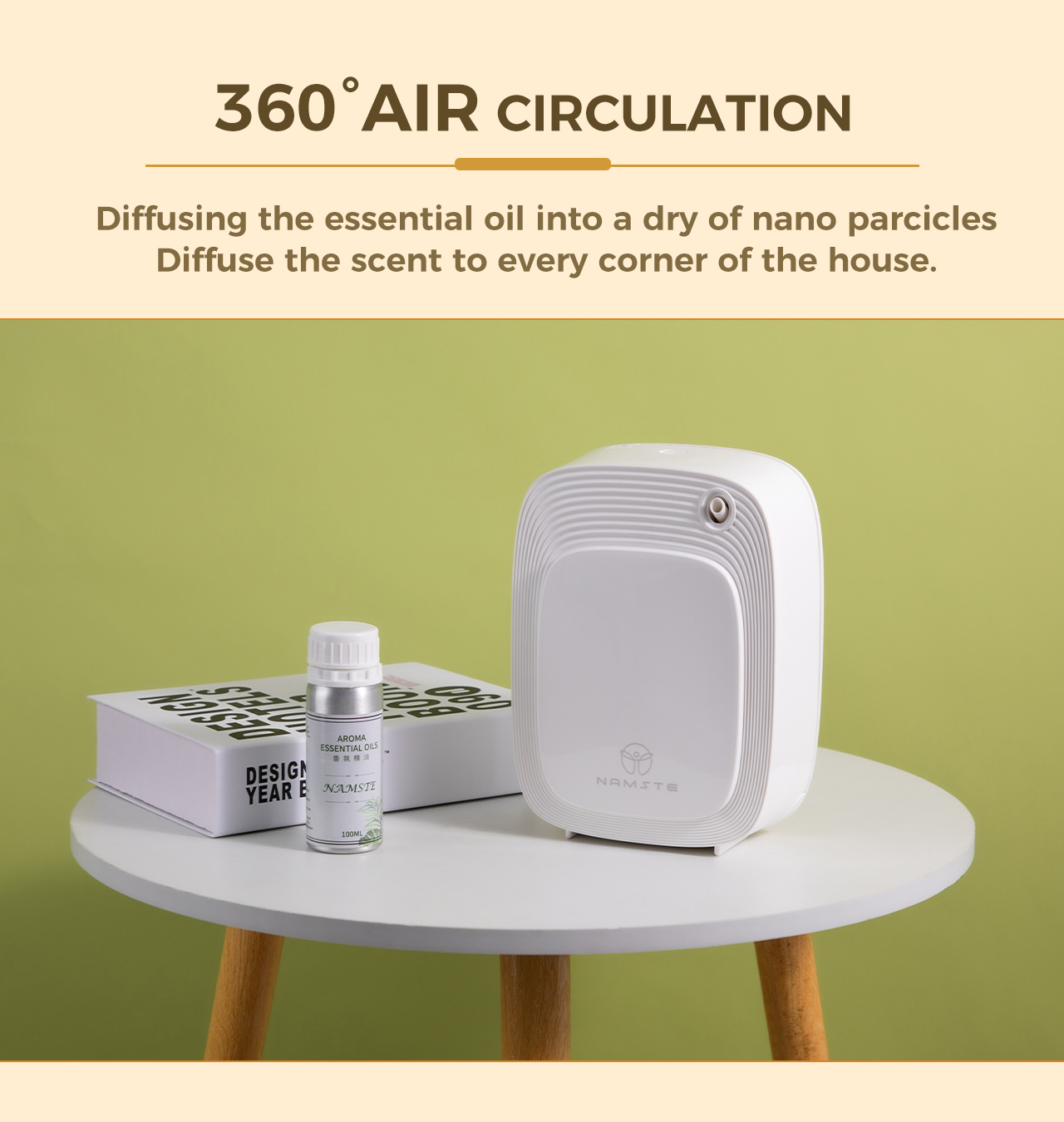 Namste 1000m³ Aroma Diffuser M - Home Fragrance Essential Oils 评论和价格